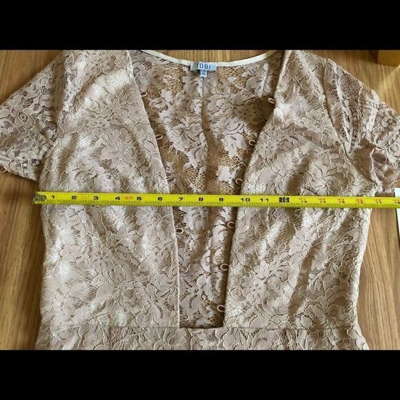 NWT TOBI Dusty Rose Lace Mini Party Dress - Picture 8 of 9